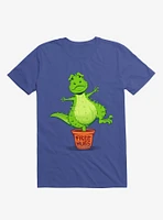 Cactus Rex Free Hugs Royal Blue T-Shirt