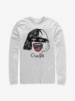 Disney Cruella Look Fabulous Drawing Long-Sleeve T-Shirt