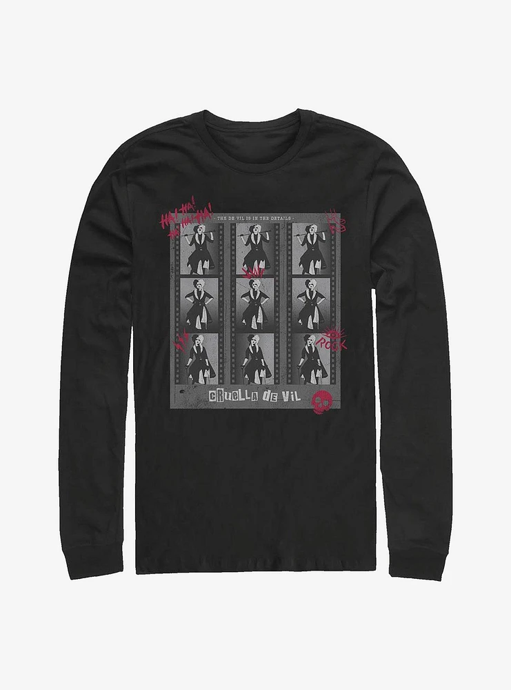 Disney Cruella Negatives Long-Sleeve T-Shirt