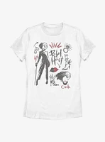 Disney Cruella Fashion Sketch Womens T-Shirt