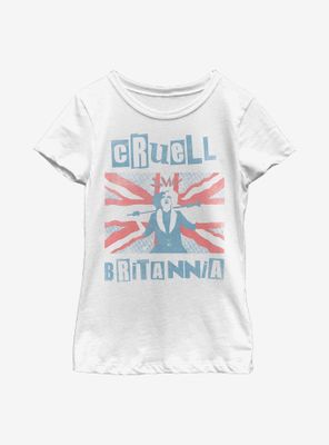 Disney Cruella Britannia Youth Girls T-Shirt
