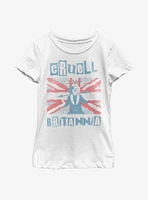 Disney Cruella Britannia Youth Girls T-Shirt