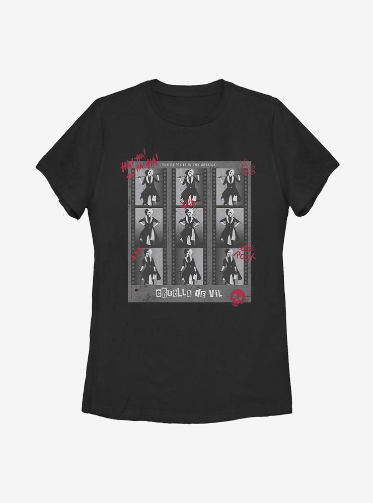 Disney Cruella Negatives Womens T-Shirt