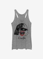 Disney Cruella Look Fabulous Drawing Womens Tank Top