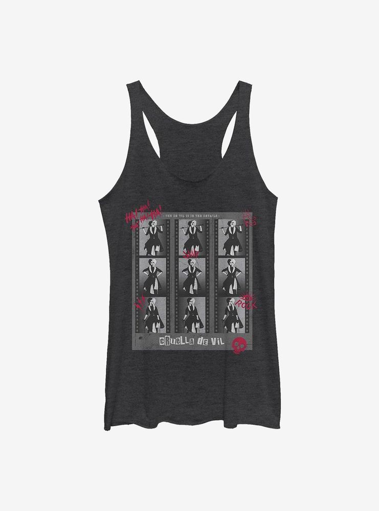 Disney Cruella Negatives Womens Tank Top