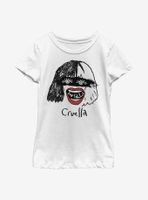 Disney Cruella Look Fabulous Drawing Youth Girls T-Shirt