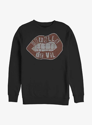 Disney Cruella De Vil Lips Sweatshirt