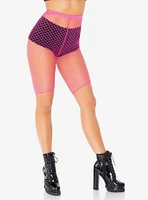 Net Biker Shorts Pink