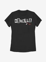 Disney Cruella Name Womens T-Shirt