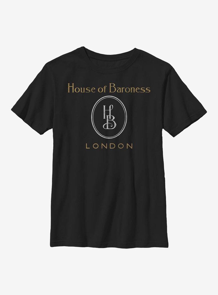 Disney Cruella House Of Baroness London Logo Youth T-Shirt