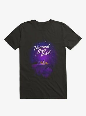 Thousand Star Hotel Astronaut Black T-Shirt