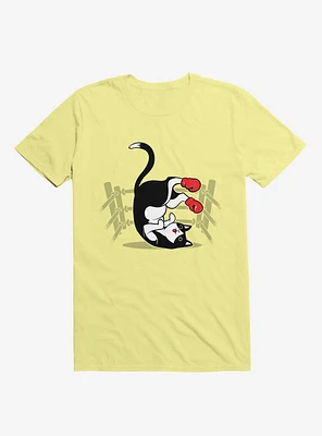 Boxer Cat Corn Silk Yellow T-Shirt