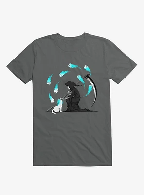 Recharging Death Cat 9 Lives T-Shirt
