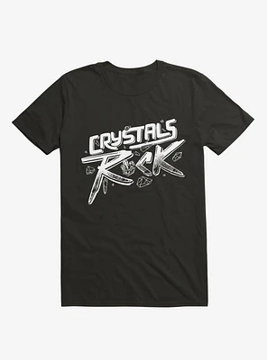 Crystals ROCK! Black T-Shirt