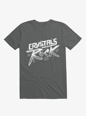 Crystals ROCK! Charcoal Grey T-Shirt