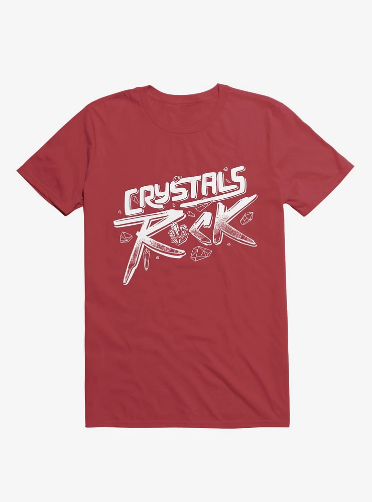 Crystals ROCK! Red T-Shirt