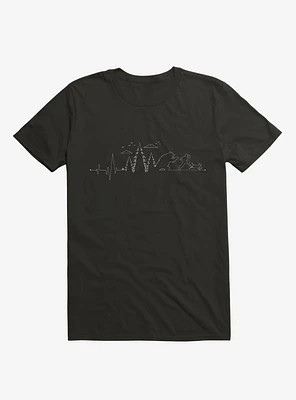 Hiking Heartbeat Running From a Bear Dog T-Shirt