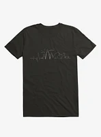 Hiking Heartbeat Running From a Bear Dog T-Shirt