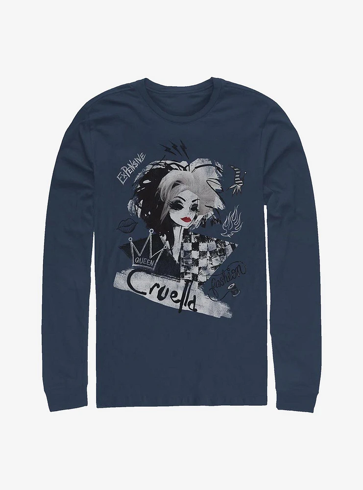 Disney Cruella Artsy Long-Sleeve T-Shirt