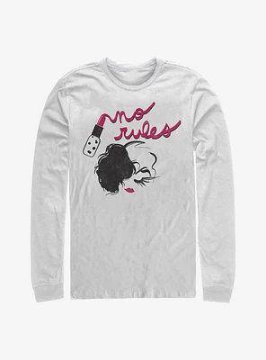 Disney Cruella No Rules Lipstick Long-Sleeve T-Shirt