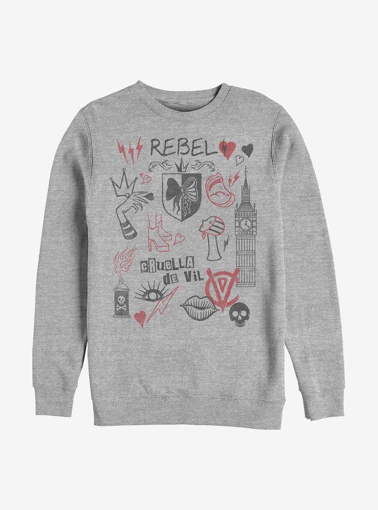 Disney Cruella Rebel Queen Sweatshirt