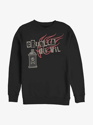 Disney Cruella De Vil Spray Fire Sweatshirt