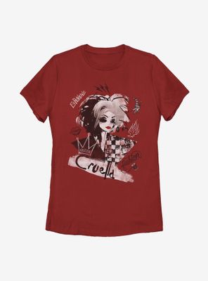 Disney Cruella Artsy Womens T-Shirt
