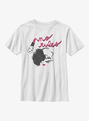 Disney Cruella No Rules Lipstick Youth T-Shirt