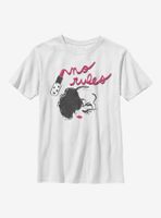 Disney Cruella No Rules Lipstick Youth T-Shirt