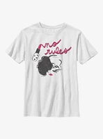 Disney Cruella No Rules Lipstick Youth T-Shirt