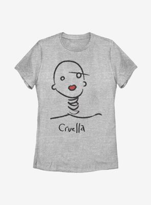 Disney Cruella Doodle Womens T-Shirt
