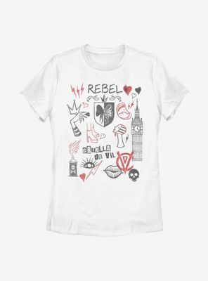 Disney Cruella Rebel Queen Womens T-Shirt