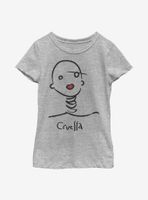 Disney Cruella Doodle Youth Girls T-Shirt