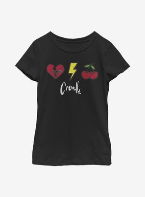 Disney Cruella Patches Youth Girls T-Shirt