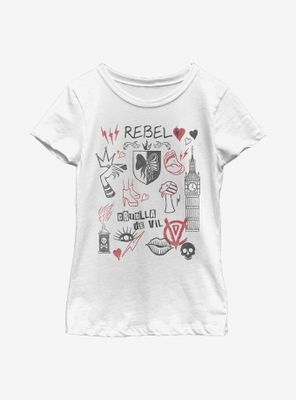 Disney Cruella Rebel Queen Youth Girls T-Shirt