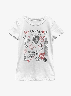 Disney Cruella Rebel Queen Youth Girls T-Shirt