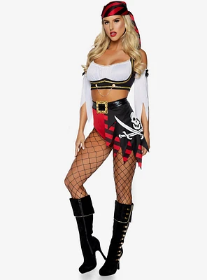 4 Piece Wicked Pirate Costume