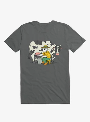Cat Farmer Charcoal Grey T-Shirt