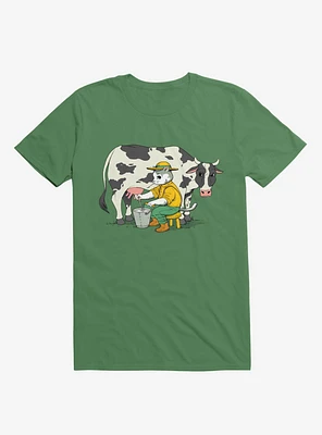 Cat Farmer Kelly Green T-Shirt