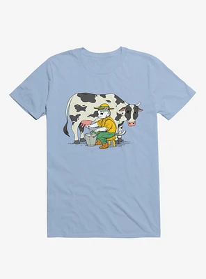 Cat Farmer Light Blue T-Shirt