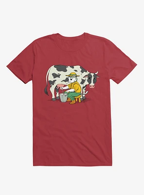 Cat Farmer Red T-Shirt