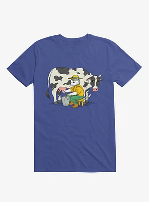 Cat Farmer Royal Blue T-Shirt