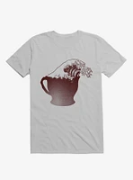 Coffee Wave Ice Grey T-Shirt