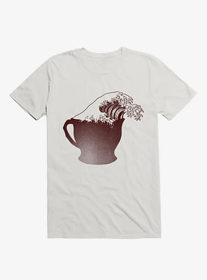 Coffee Wave White T-Shirt