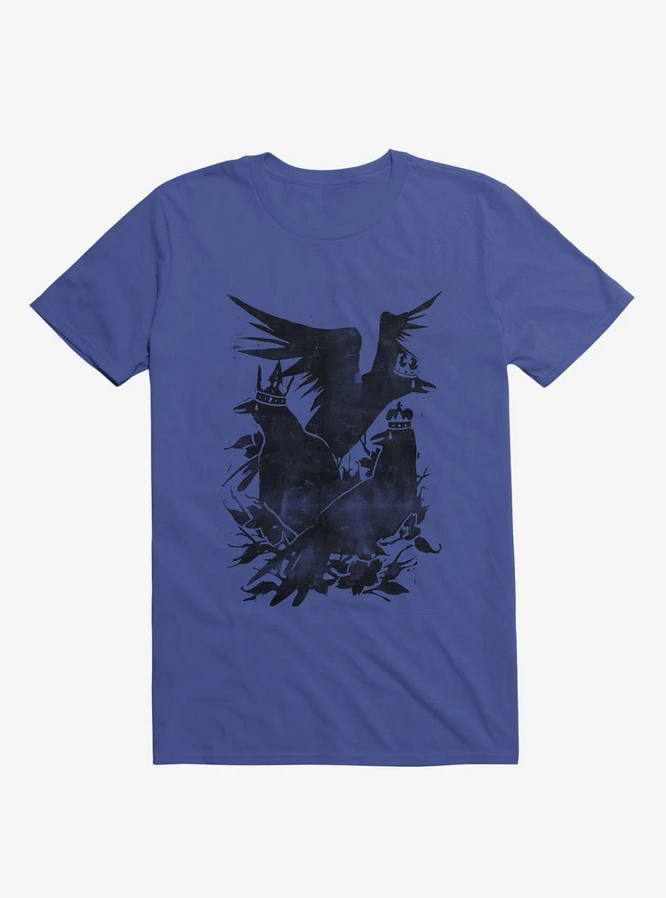 Crowned Crows Royal Blue T-Shirt