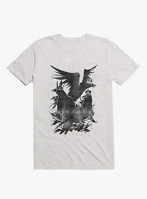 Crowned Crows White T-Shirt