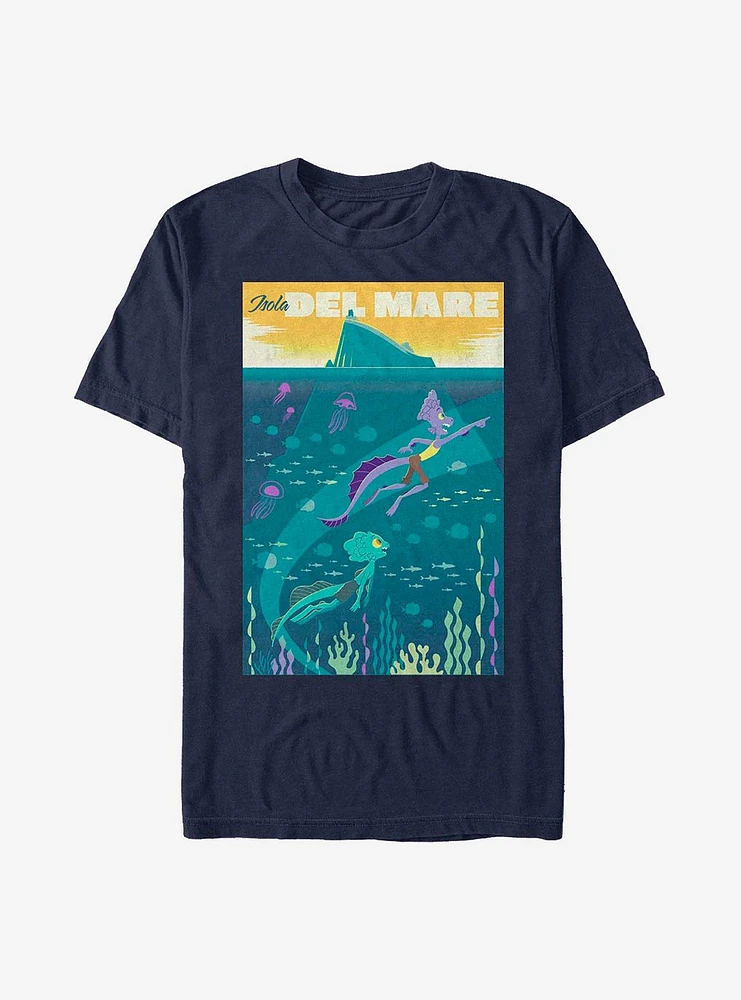 Disney Pixar Luca Isola Del Mare Poster T-Shirt