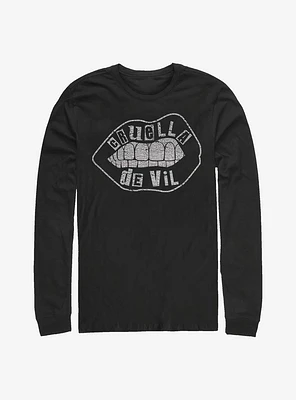 Disney Cruella De Vil Lip Design Long-Sleeve T-Shirt