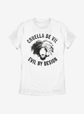 Disney Cruella Evil By Design Womens T-Shirt