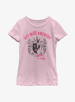 Disney Cruella Art Will Survive Youth Girls T-Shirt